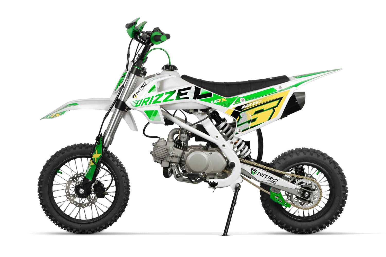 DRIZZEL UX URX 14/12" 125cc Pitbike met handmatige versnellingsbak